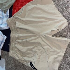 Reebok Men's Beige Athletic Shorts